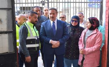 محافظ بورسعيد يتفقد سير العمل بمحطة رفع الصرف الصحي R1 بعد رفع كفاءتها
