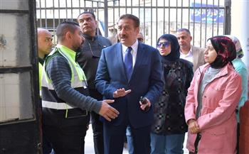 محافظ بورسعيد يتفقد سير العمل بمحطة رفع الصرف الصحي R1 بعد رفع كفاءتها