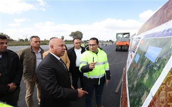 وزير النقل يتفقد أعمال إنشاء طريق حر شرق الرياح التوفيقي في المسافة من بنها حتى المنصورة