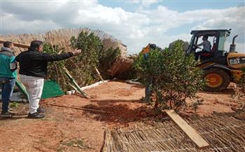 إزالة التعديات على الأراضي الزراعية بمختلف مراكز ومدن محافظة الشرقية