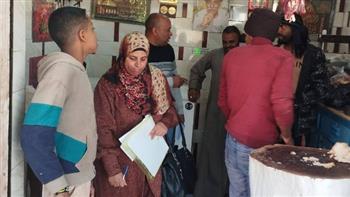 استمرار أعمال حملة التفتيش والرقابة على المنشآت الغذائية بمدينة سفاجا