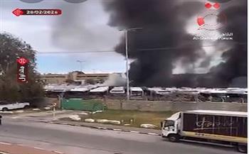 احتراق حافلات في حولون بتل أبيب بعد الرد الإيراني على الهجمات الإسرائيلية الأمريكية (فيديو)