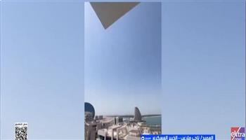 مشاهد لتعرض العاصمة الإماراتية أبوظبي لقصف إيراني.. صور