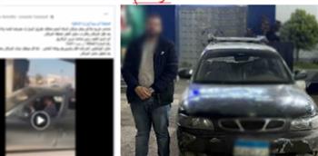 ضبط قائد سيارة لسيره عكس الاتجاه ومحاولته عبور مزلقان سكة حديد بالشرقية