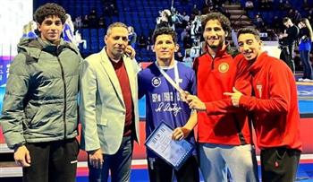 وزير الرياضة يهنئ عمر أمين ببرونزية بطولة إلكسندر ميدفيد الدولية