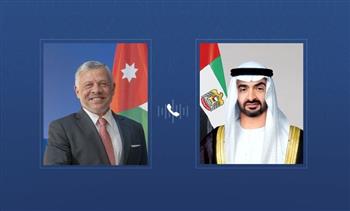 رئيس الإمارات وملك الأردن يبحثان هاتفيا تطورات الأوضاع الراهنة