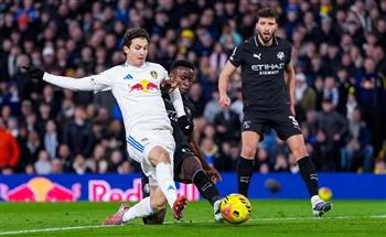 الدوري الإنجليزي..مانشستر سيتي يتقدم على ليدز يونايتد في الشوط الأول