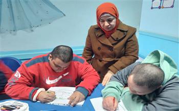 ثقافة الجيزة تنظم ورشة رسم وتلوين بمؤسسة التثقيف الفكري للإعاقات المتعددة