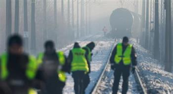 خروج قطار شحن عن مساره في بولندا