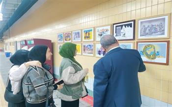 محطة مترو "صفاء حجازي" تستقبل أول معرض دولي لفنون الكاريكاتير في حدث ثقافي فريد