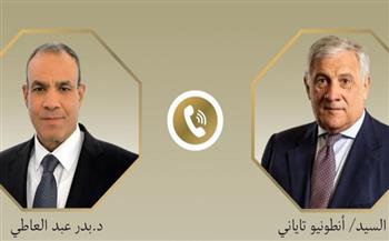 وزير الخارجية يبحث هاتفيًا مع نظيره الإيطالي العلاقات الثنائية ومستجدات البرنامج النووي الإيراني