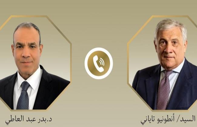 وزير الخارجية يبحث هاتفيًا مع نظيره الإيطالي العلاقات الثنائية ومستجدات البرنامج النووي الإيراني