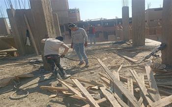 إزالة 6 حالات تعد على أراضي املاك الدوله وارضي زراعية في قرية تونس بسوهاج 