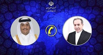 وزيرا خارجيتي إيران وقطر يبحثان هاتفيا جهود خفض حدة التوترات في المنطقة
