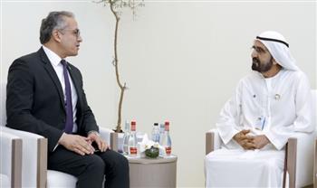 نائب رئيس الإمارات يبحث مع الدكتور خالد العناني آفاق تعزيز التعاون