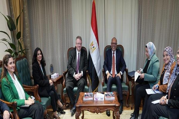 جبران يبحث مع مدير مكتب منظمة العمل الدولية بالقاهرة أوجه التعاون المشترك