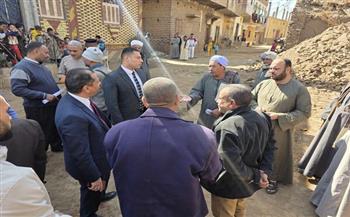 النيابة الإدارية تعاين موقع حادث انهيار عقار بقنا ومصرع أحد قاطنيه