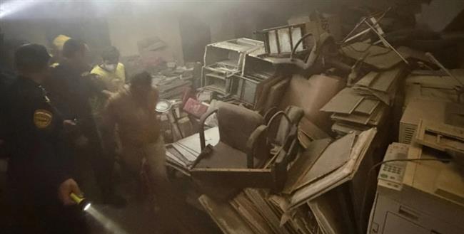 السيطرة على حريق بمخزن مستشفى عين شمس دون إصابات