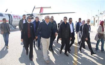 محافظ الوادي الجديد يستقبل وزير الرياضة و محافظ مطروح في ختام أولمبياد المحافظات الحدودية