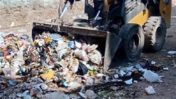 حملات مكثفة للنظافة ورفع الإشغالات وتحسين المظهر الحضاري بمركز يوسف الصديق   