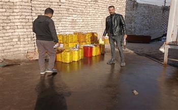 محافظة الجيزة تضبط منشآت غير مرخّصة لإعادة تدوير زيوت السيارات وغش الأسمدة الزراعية 