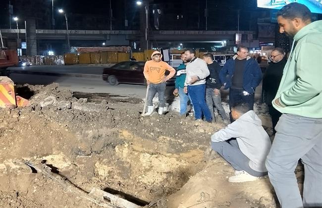 محافظ الجيزة يتابع أعمال تحويل خط مياه متعارض مع مسار مونوريل 6 أكتوبر بالعجوزة 