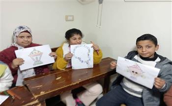 فانوس رمضان بأيديهم.. ورشة فنية لأطفال ذوي الاحتياجات الخاصة بثقافة الفيوم