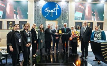 الجناح المصري المشارك بالمعرض السياحي الدولي EMITT يحصد جائزة  أفضل جناح من حيث التصميم