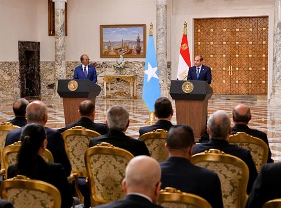 الرئيس السيسي: مصر مستعدة لمشاركة خبراتها في مكافحة الإرهاب مع الصومال