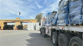 استئناف إدخال مساعدات قافلة زاد العزة الـ133 إلى قطاع غزة