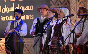عروض لاتفيا واليونان وفلسطين تتناغم مع التراث المصري في مهرجان أسوان الدولي للفنون الشعبية