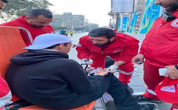 فرق طوارئ الهلال الأحمر المصري تؤمن طبيًا النسخة الـ 12 من ماراثون القاهرة الدولي بمشاركة 8 آلاف متسابق