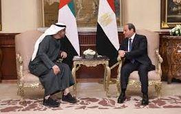الرئيس السيسي ونظيره الإماراتي يشددان على سرعة بدء عمليات التعافي المبكر وإعادة إعمار غزة
