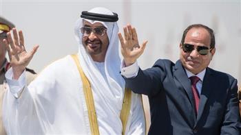 جولة ولقاء ثنائي وغداء عمل.. تفاصيل مباحثات الرئيس السيسي والشيخ محمد بن زايد 