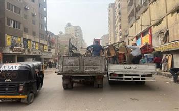 محافظة الجيزة تعيد الانضباط في شارع مستشفى الصدر بالعمرانية