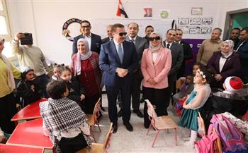 محافظ المنوفية يفتتح مجمع مدارس البتانون الجديد باستثمارات  61 مليون جنيه