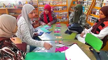  ثقافة الطفل تنظم ورشة فنية بثقافة الفيوم بمكتبة الفيوم العامة
