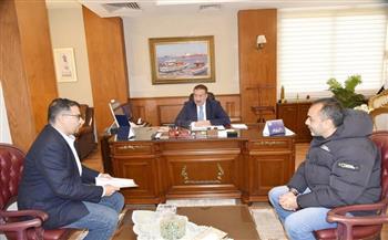 محافظ بورسعيد يستقبل رئيس منطقة آثار بورسعيد لبحث سبل التعاون 