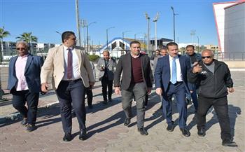 محافظ بورسعيد يتفقد المدينة الرياضية بحي الضواحي ويوجه بتكثيف الأنشطة و الفعاليات