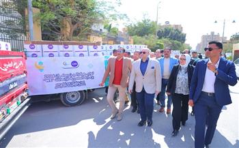 صناع الخير تنظم اصطفافا لآلاف الكراتين الغذائية بالفيوم لتوزيعها على الأسر الأولى بالرعاية 