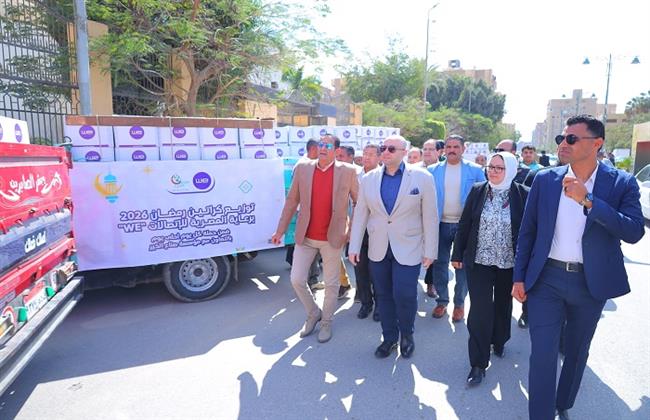 صناع الخير تنظم اصطفافا لآلاف الكراتين الغذائية بالفيوم لتوزيعها على الأسر الأولى بالرعاية 