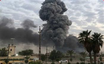 مصابون في قصف لمقر الحشد الشعبي بمدينة القائم شمال غرب بغداد