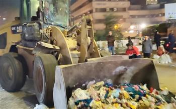 محافظ الجيزة يستدعي مسئولي النظافة في الوراق ويقود حملة لرفع بؤر تجمع للمخلفات