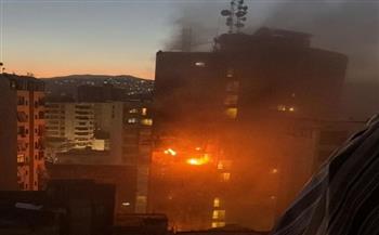 غارة إسرائيلية على شقة في مبنى سكني بمنطقة عائشة بكار في بيروت