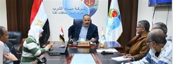 رئيس مياه القناة يتابع الحالة الفنية للمحطات ويؤكد استمرار خطط الحوكمة والصيانة