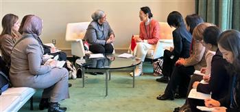 المستشارة أمل عمار تجتمع بنائبة رئيس اتحاد نساء عموم الصين لبحث سبل تعزيز التعاون المشترك  