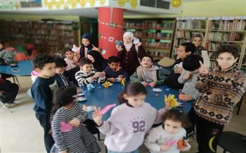 ورشة فنية مميزة للأطفال لتجهيز أكياس هدايا العيد بالمركز الثقافي بأرض الجولف