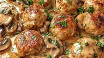 إفطار 24 رمضان.. كرات الدجاج بصوص المشروم الكريمي
