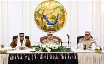 قيادة قوات شرق القناة لمكافحة الإرهاب تنظم لقاء وحفل إفطار لعدد من شيوخ وعواقل سيناء
