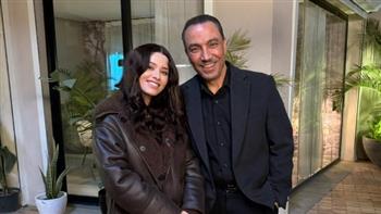 برفقة محمود حميدة.. سينتيا خليفة تشارك جمهورها صوره من كواليس مسلسل «فرصة أخيرة»